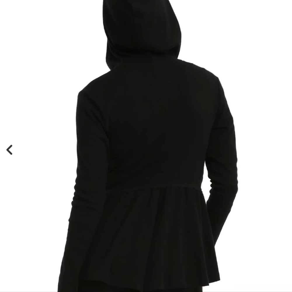 Royal Bones Tripp NYC Corset Lace Up Black Steampunk Hoodie Size XS - Picture 2 of 16